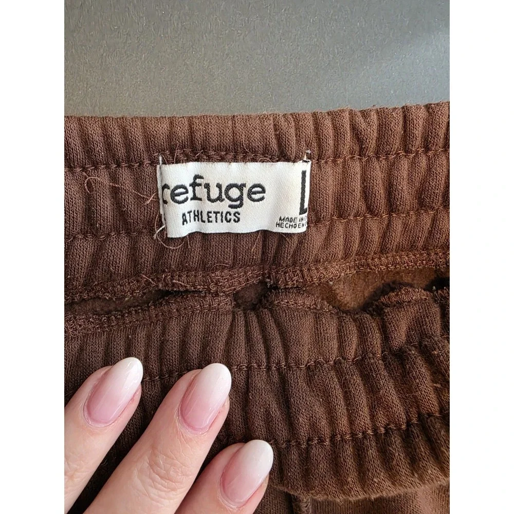 VTG Y2K Brown Fleece Mini Athletic Skirt Sz L Pockets Soft TennisPickleball Golf